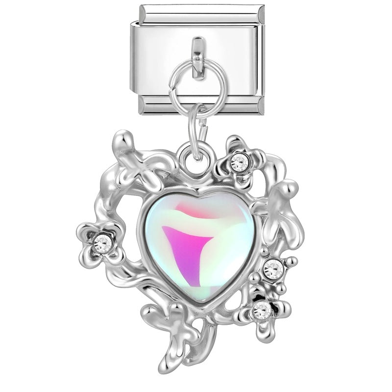 Wholesale  Italian Charm Bracelet 9mm DIY Creative Exquisite  Stainless Steel Composable Bracelet