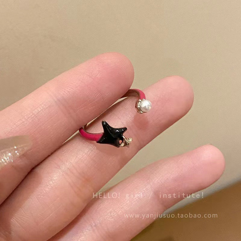 Wholesale  Bow Diamond Ring  Opening Adjustable Ring