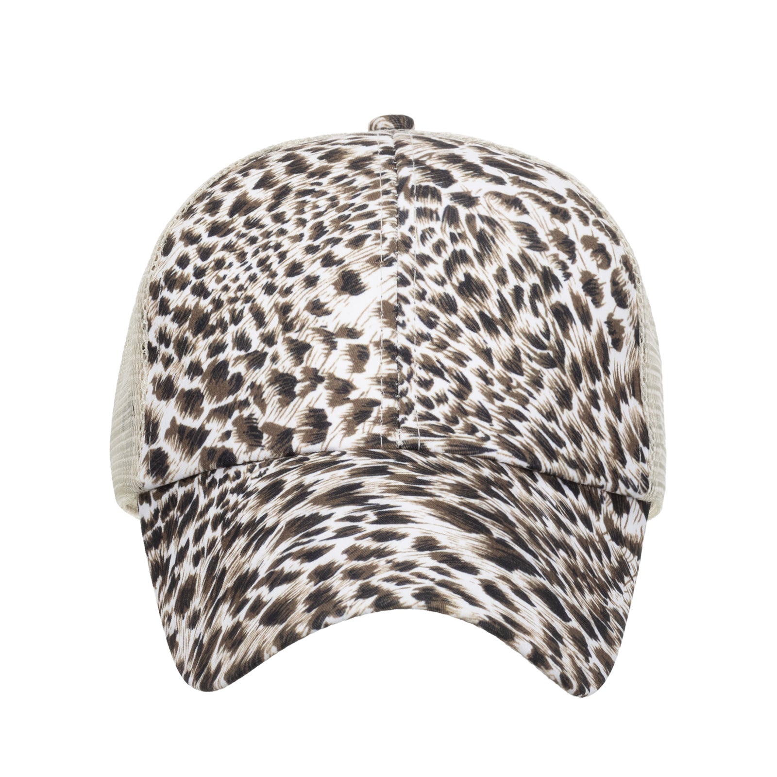 Wholesale Western Style Leopard Cross Ponytail Cap Baseball Cap Hat ACC-HT-ZhongM001