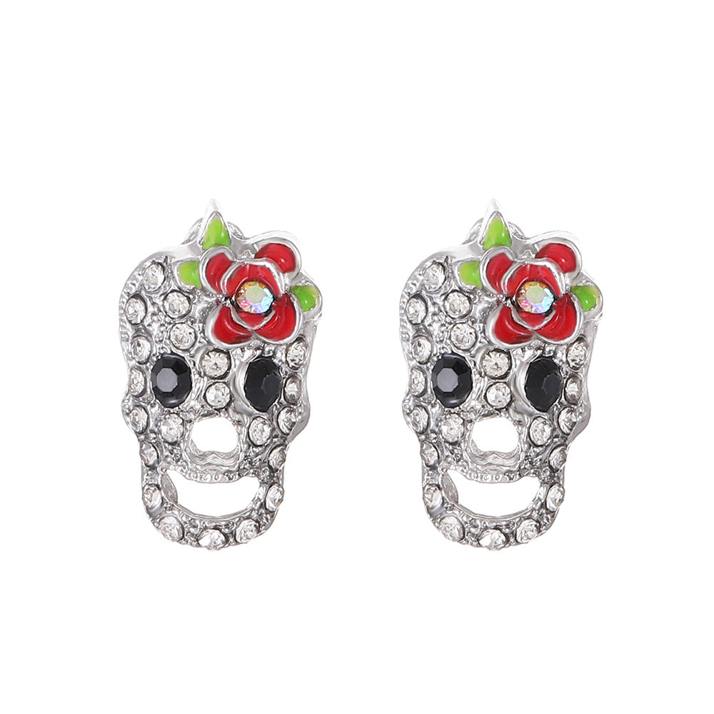 Wholesale  Pumpkin Skull Earrings for Party Wear Fashion Jewelry Accessory