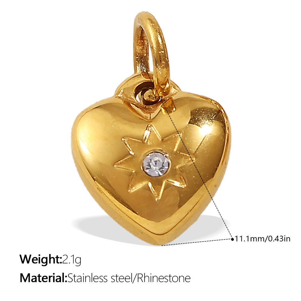 Wholesale Jewelry with Heart Design Stainless Steel,  Diy-Friendly Necklace and Bracelet for Girls and Boys