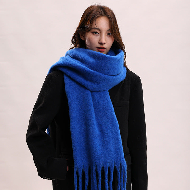 Wholesale Winter Macaron color mohair big scarf