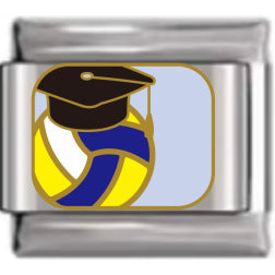 Wholesale Italian Charm Bracelet 9mm DIY Graduation Cartoon  Creative Stainless Steel Composable Bracelet