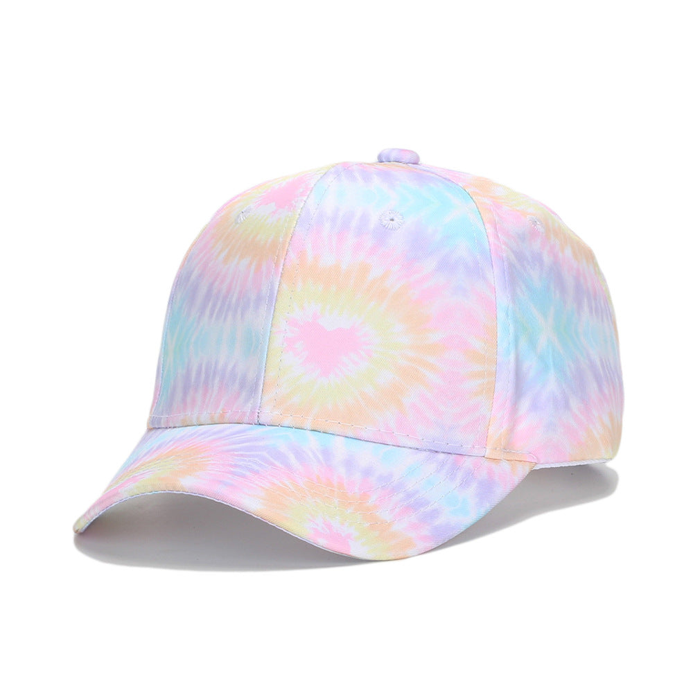 Wholesale Children's Colorful Tie-dye Hats Breathable Baseball Caps Kids Hat ACC-KH-JingHong002