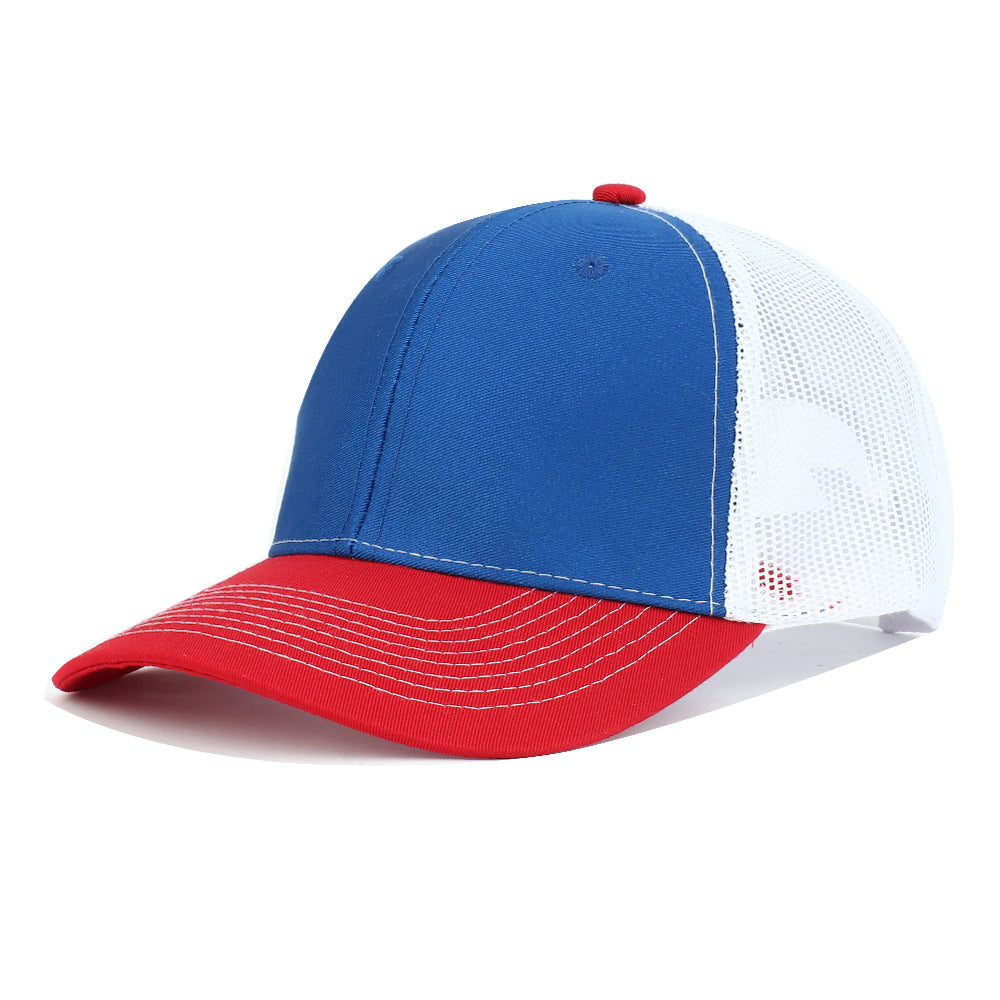 Wholesale Solid Color Trucker Hat Cotton Mesh Cap Baseball Cap ACC-HT-RongZhao030