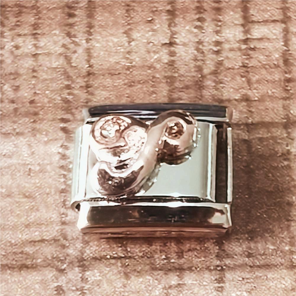 Wholesale Italian Charm Bracelet 9mm DIY Splicing Removable Stainless Steel Letter Composable Bracelet ACC-BT-XY067