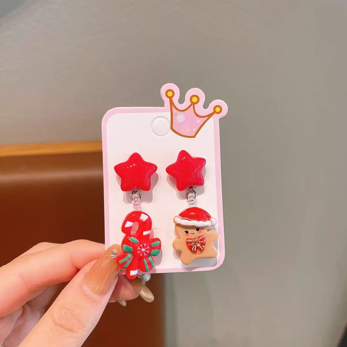 Wholesale Acrylic Christmas Sleigh Bell Charms For DIY Phone Case And Hair Clip Decoration Fashion Accessory Gift For Resale