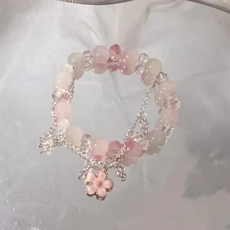 Wholesale  Small Peach Blossom Beaded Bracelet