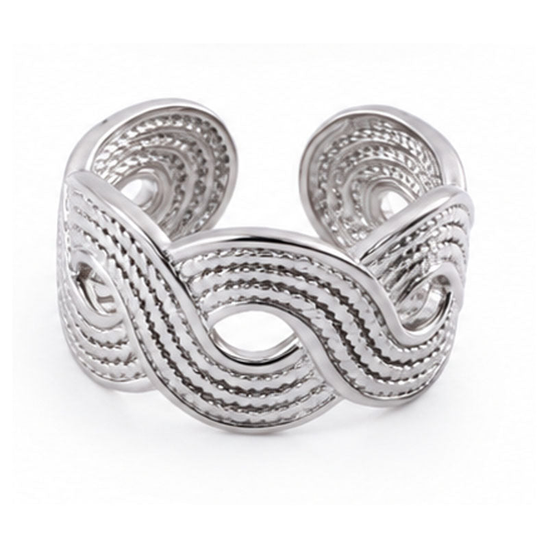 Wholesale Polished Stainless Steel Minimalist Open Ring for Women Everyday Wear Jewelry Accessory