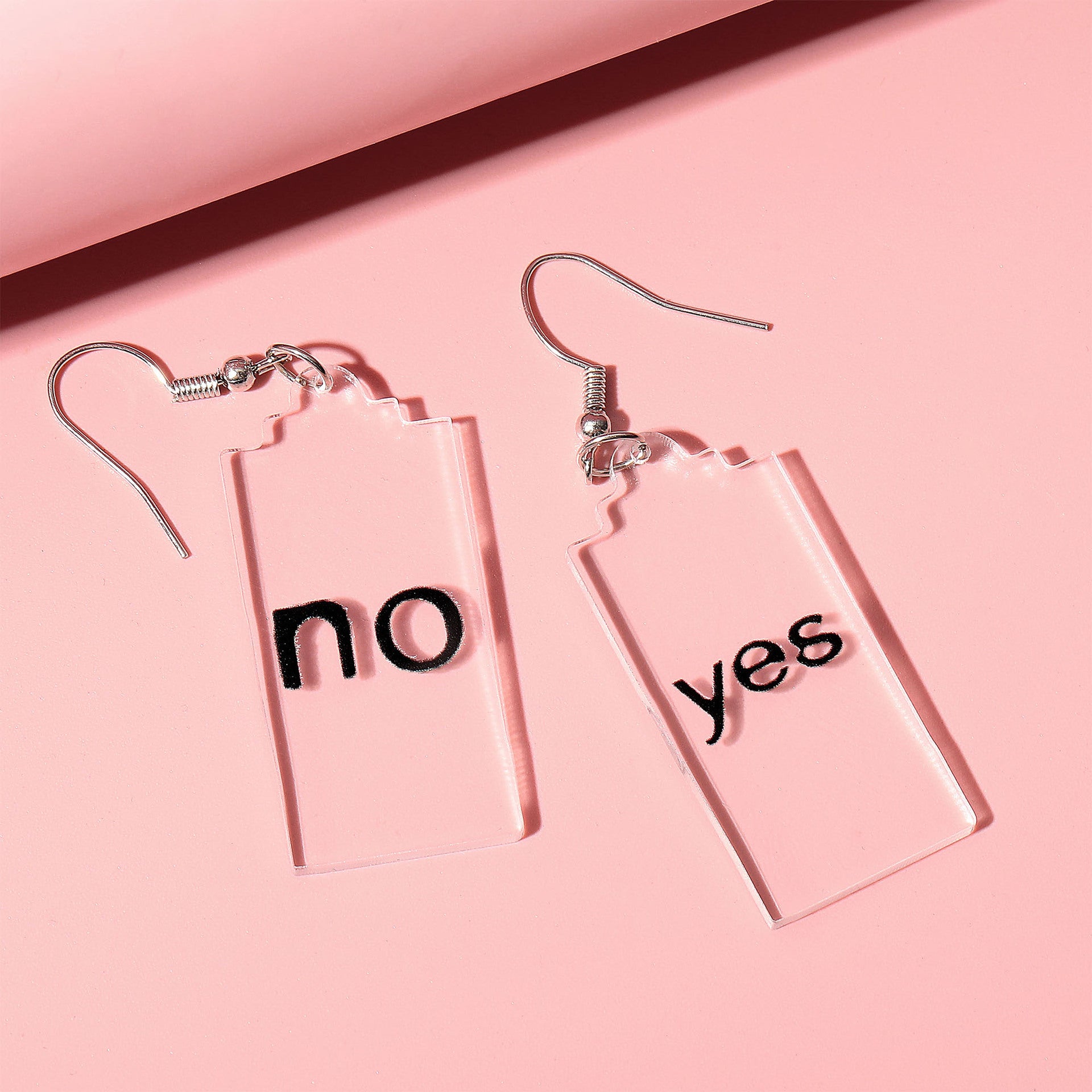 Wholesale  colorful exaggerated cartoon  letters acrylic long earrings