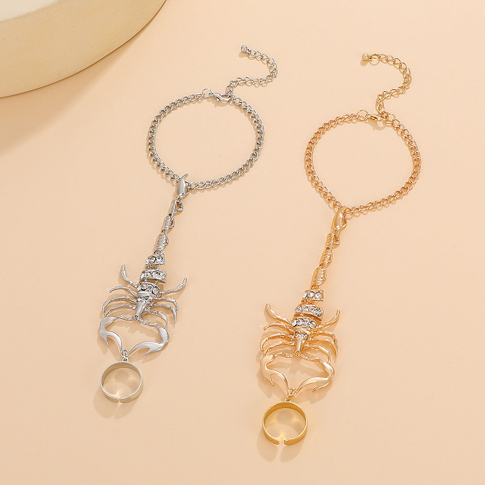 Wholesale Exaggerated Scorpion Mitten Bracelet Micropaved Zirconia Gemstones Zircon Bracelets ACC-BT-meih002