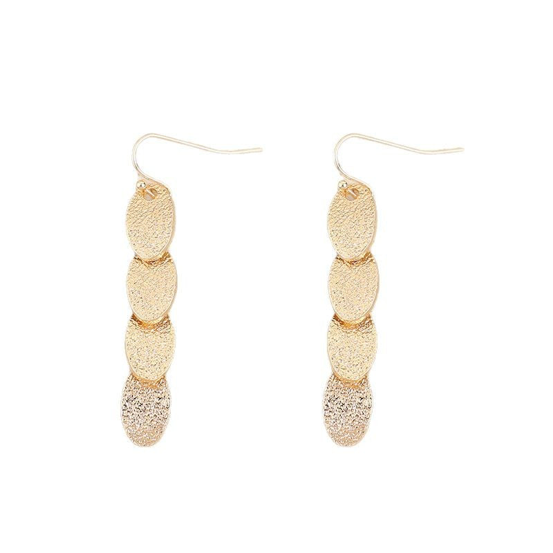 Wholesale Bohemian Vintage Oval Alloy Earrings