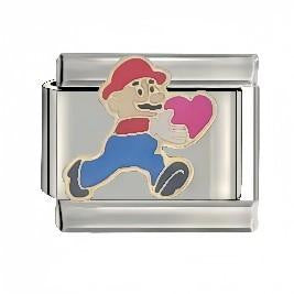 Wholesale  Italian Charm Starter Bracelets DIY square Single Section Creative Stainless Steel Composable Bracelet
