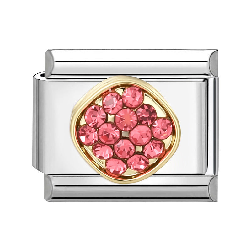 Wholesale Italian Charm Bracelet 9mm DIY Splicing Creative Pattern Stainless Steel Composable Bracelet