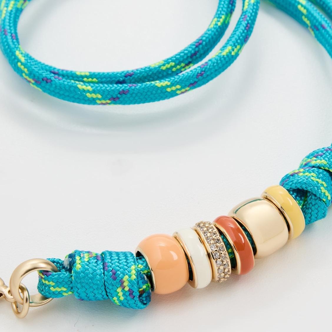 Wholesale 18k real gold necklace vacuum plated in titanium steel furnace