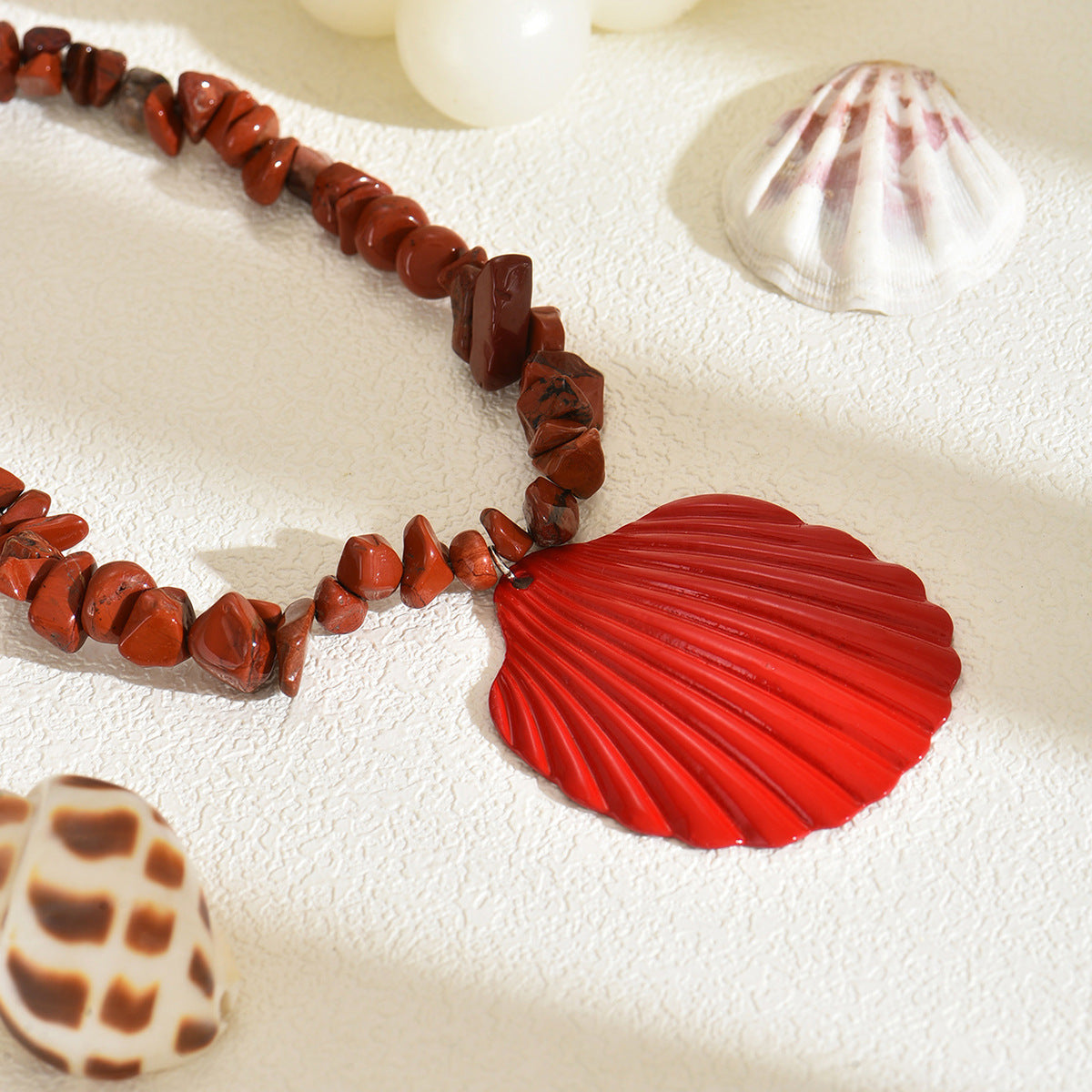 Wholesale Bohemian colored gravel necklace