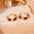 Wholesale  Red Drop Glaze Circle Ear Buckle  Light Luxury  Zirconium Earrings
