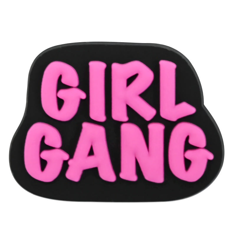 Wholesale  Random 100pcs cartoon coll girl PVC Soft Rubber Shoe Buckle Decoration