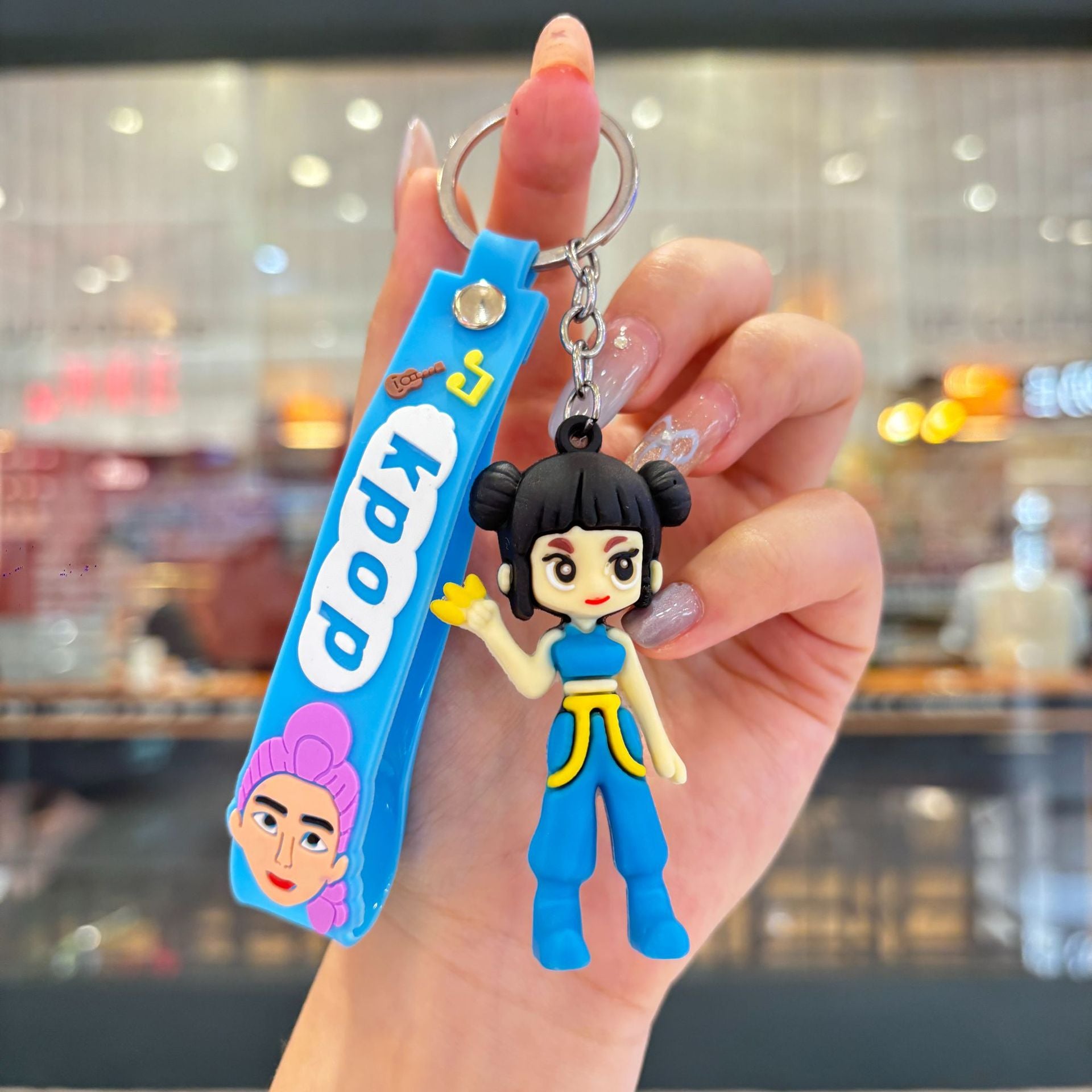 Wholesale KPOP anime pvc keychain