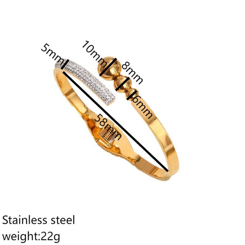 Wholesale Stainless Steel Jewelry Titanium Steel Gold Bracelet Versatile Accessories Light Luxury Women' s Exquisite Jewelry