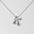 Wholesale  titanium steel smooth bubble letter necklace