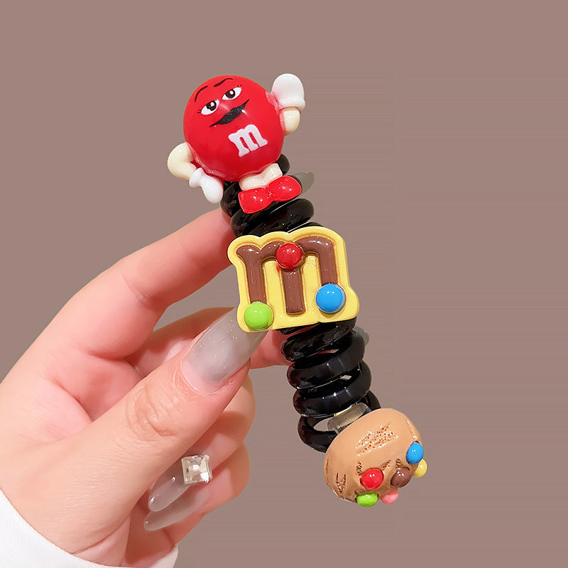 Wholesale Cartoon Funny Telephone Line Hair Scrunchies ACC-HS-Hanl007