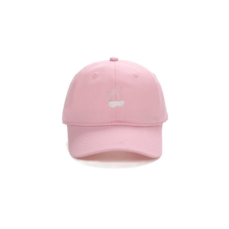 Wholesale  Bow Cherry Embroidered Cap Baseball Cap