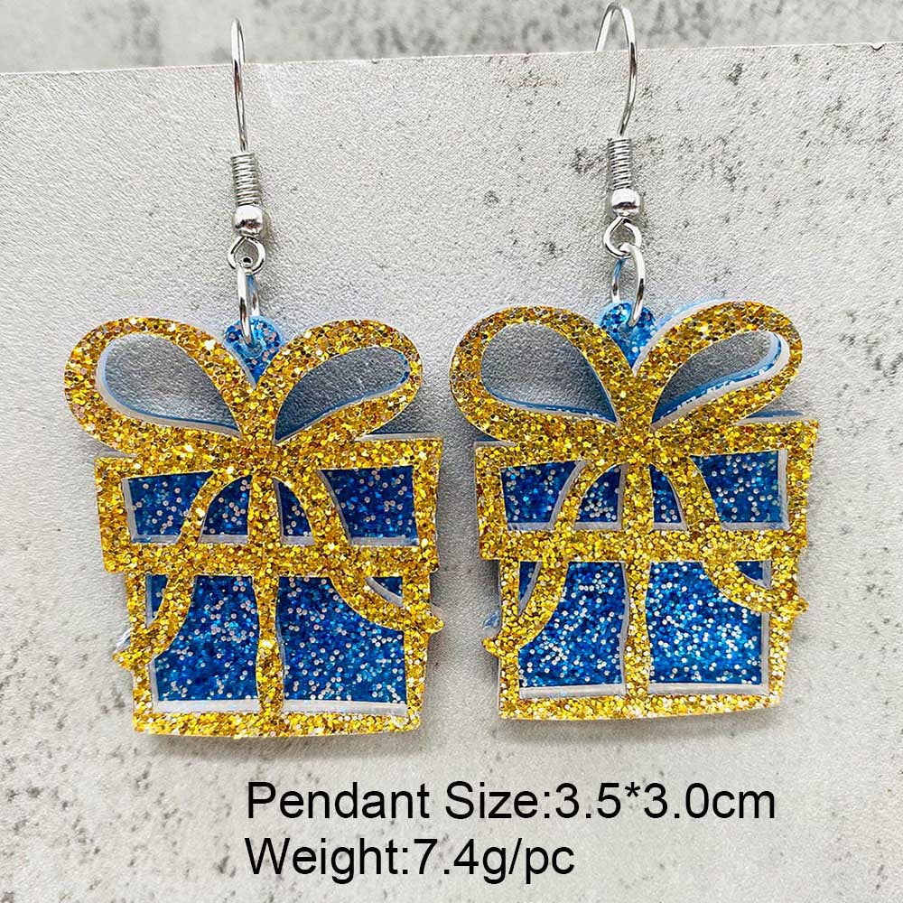 Wholesale Christmas 3D Acrylic Earrings