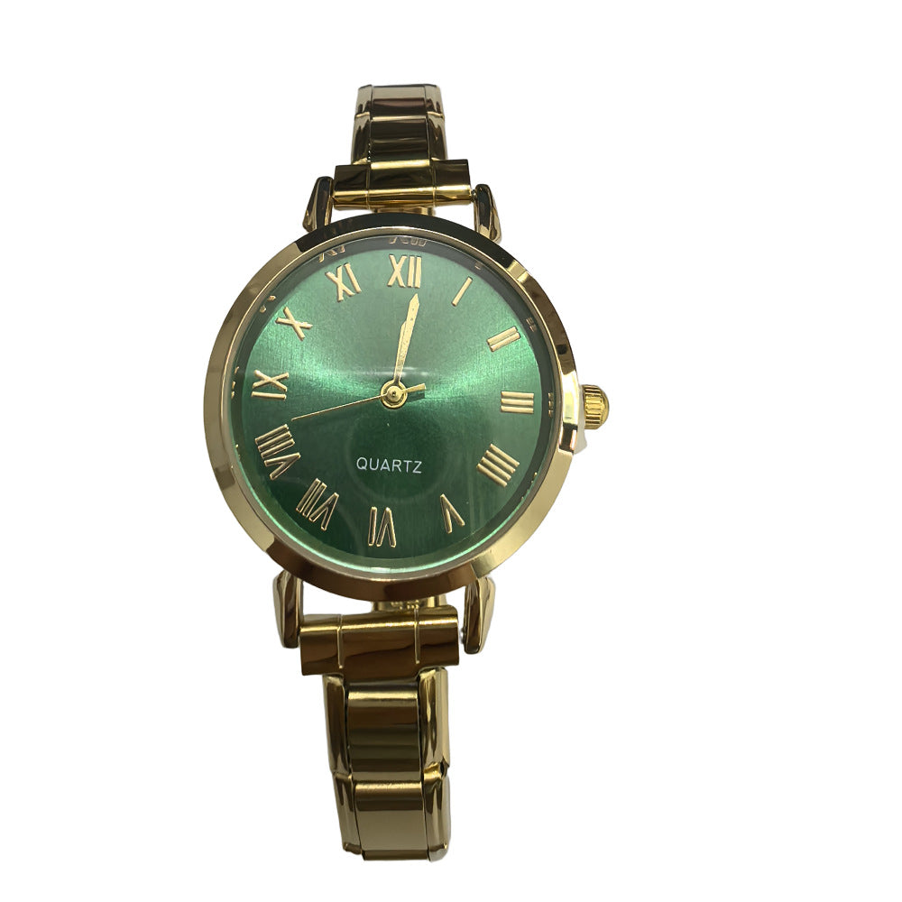 Wholesale Chic Fashion Casual Women' s Quartz Watch Steel Band Simple Design Everyday Accessory