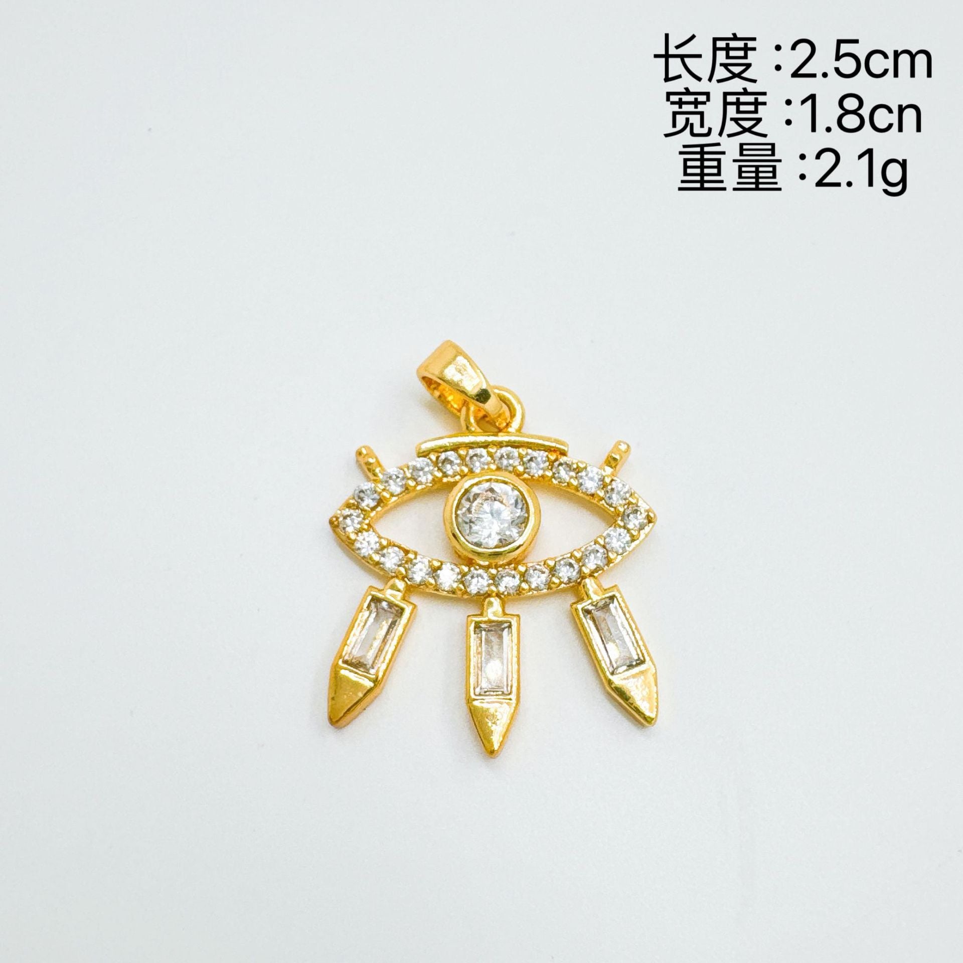 Wholesale Evil Eye Pendant Necklace,  Copper Electroplated,  Fashion Accessory for Women