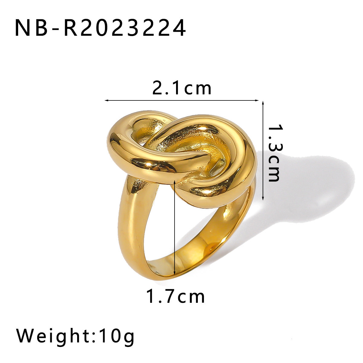 Anillo de acero de titanio de amor geométrico de forma geométrica al por mayor