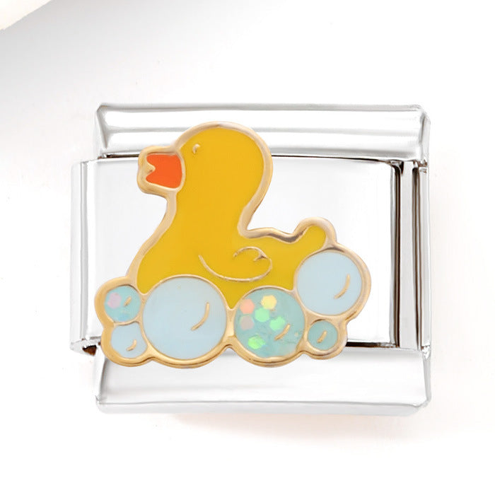 Wholesale Italian Charm Bracelet 9mm DIY Splicing Mother's Day Series Stainless Steel Composable Bracelet