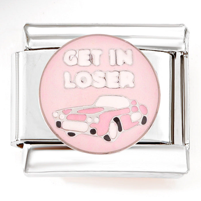 Wholesale Italian Charm Horus Eye Stainless Steel Patchwork Bracelet