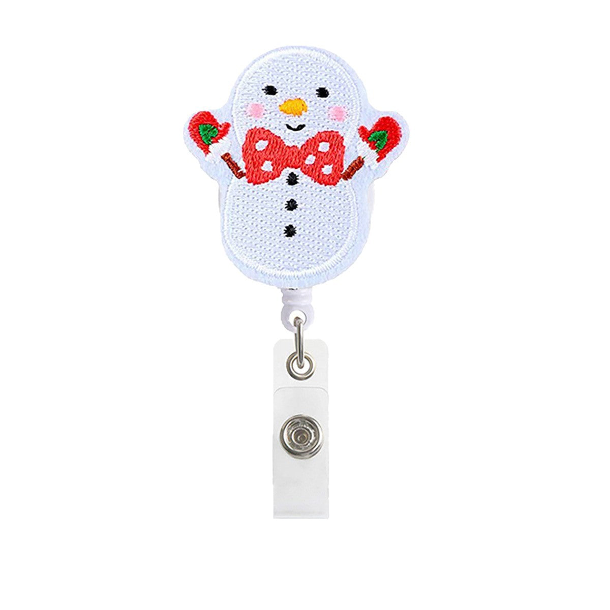 Wholesale Christmas  Easy-pull Felt Telescopic  Badge Reels