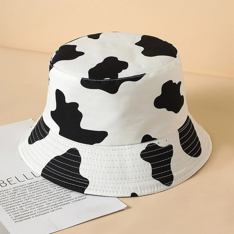 Wholesale Bucket Hat Cow Print Double Sided Casual Hat ACC-HT-DaQi007