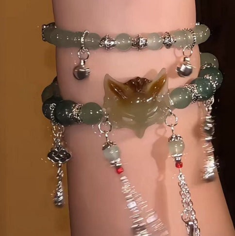 Wholesale  Double Circle Stacked Bracelet