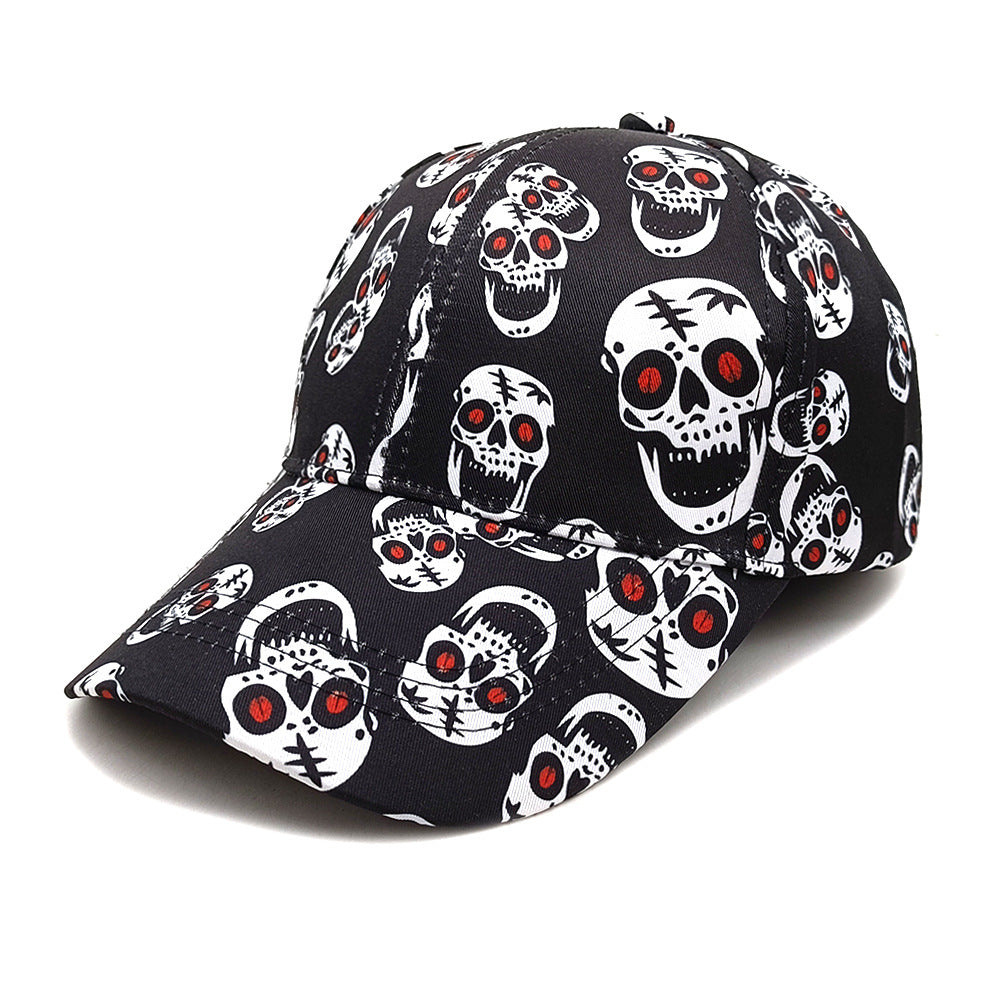 Wholesale Red-eyed skull  street hip-hop sun hat