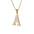 Wholesale  stainless steel diamond letter necklace