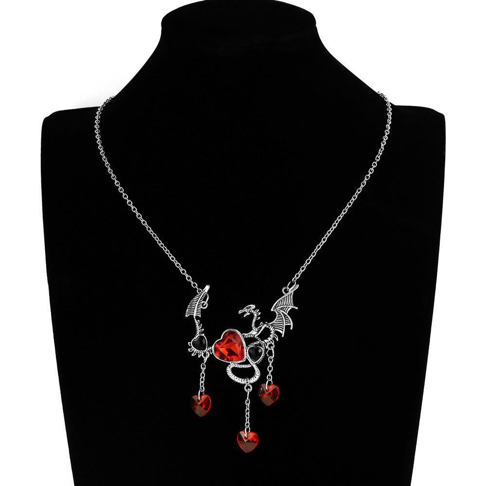 Wholesale Gothic Bat Necklace Choker,  Dark Rose  Jewelry Accessory,  Trendy Vampire Pirate Style for Costume Party