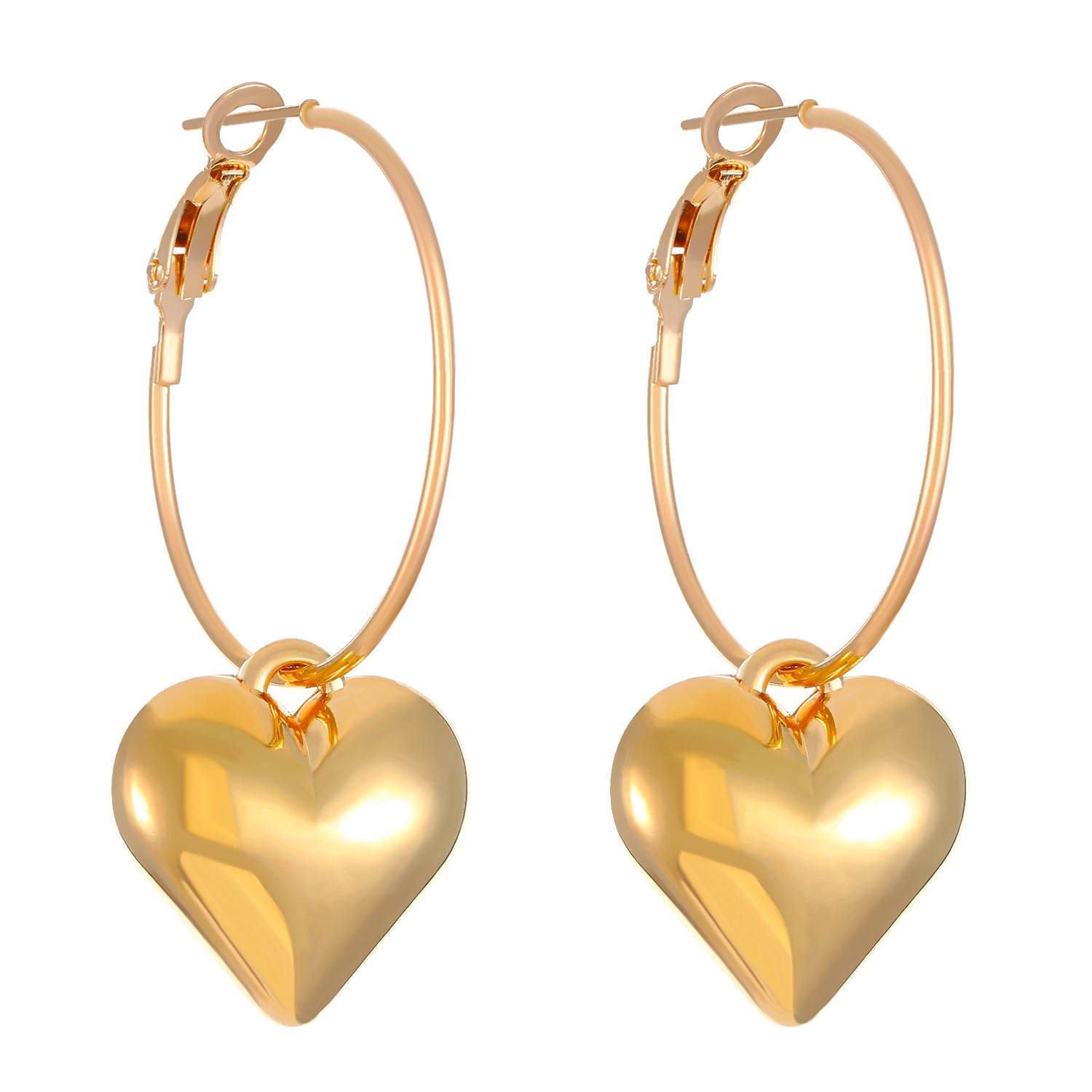 Wholesale Alloy geometric long hollow earrings