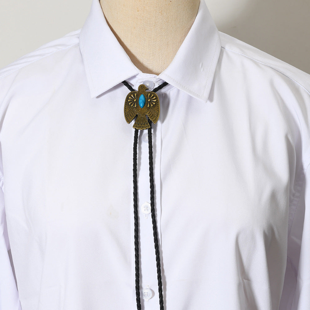 Wholesale Vintage Eagle Turquoise Long Sweater Chain