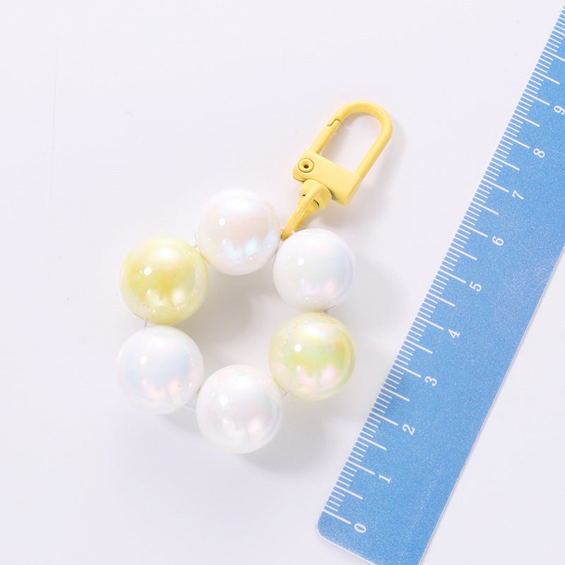 Wholesale Colored Acrylic Beaded Keychain Bag Hanging Accessories ACC-KC-HuiMei013