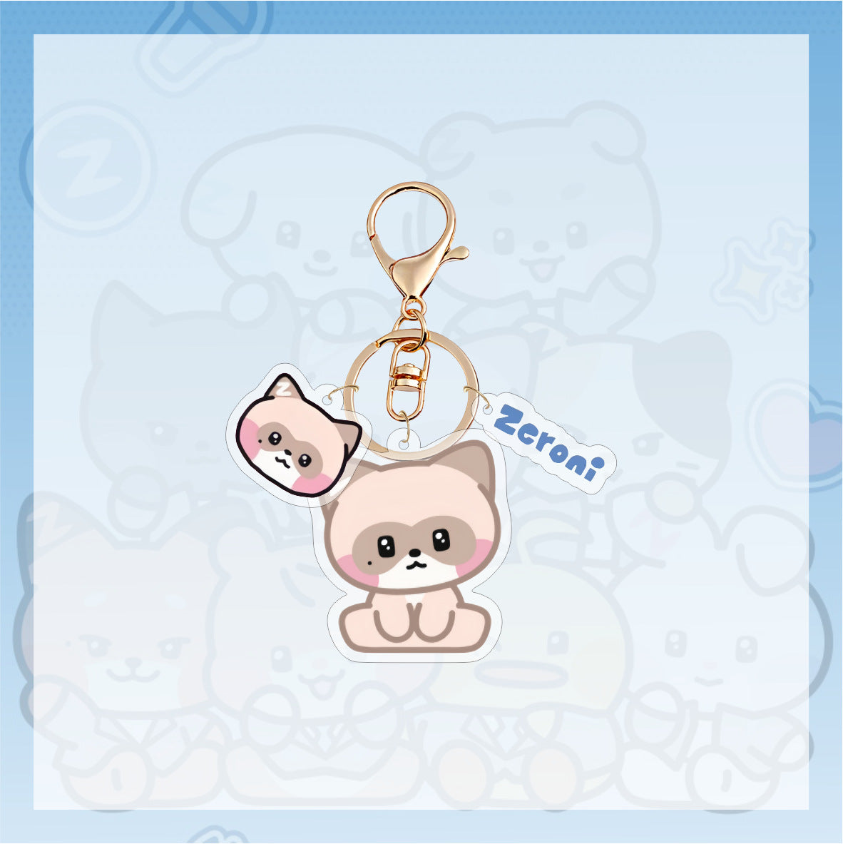 Wholesale Cute cartoon acrylic keychain