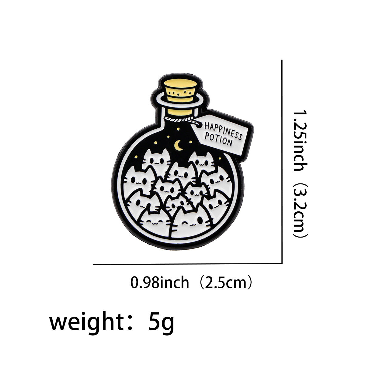 Wholesale Black cat Shiba Inu frog animal cartoon brooch