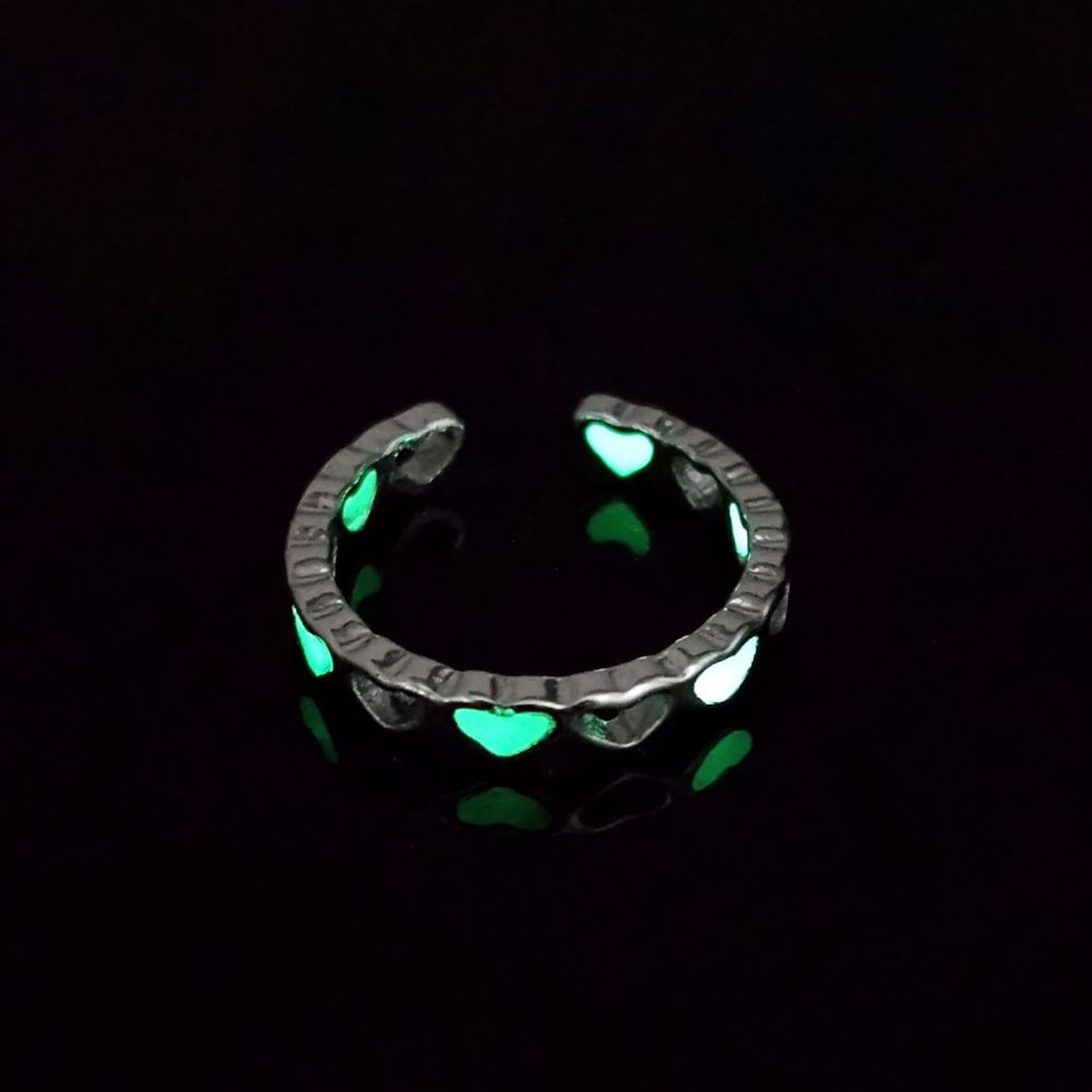 Wholesale  luminous love adjustable jewelry ring
