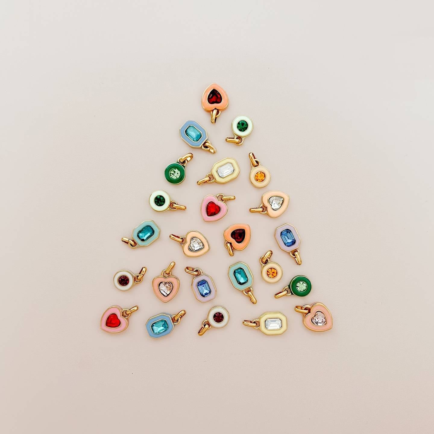 Wholesale Electroplated 18K Gold Colored December Crystal DIY Pendant Necklaces