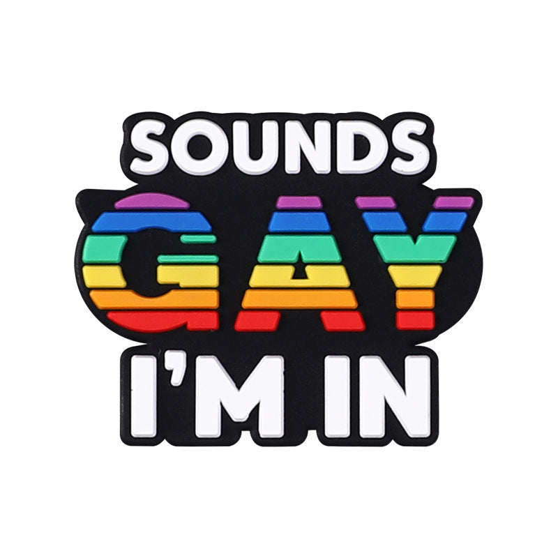 Wholesale 20pcs Rainbow Color Phrases Focal Beads DIY Bead Accessories