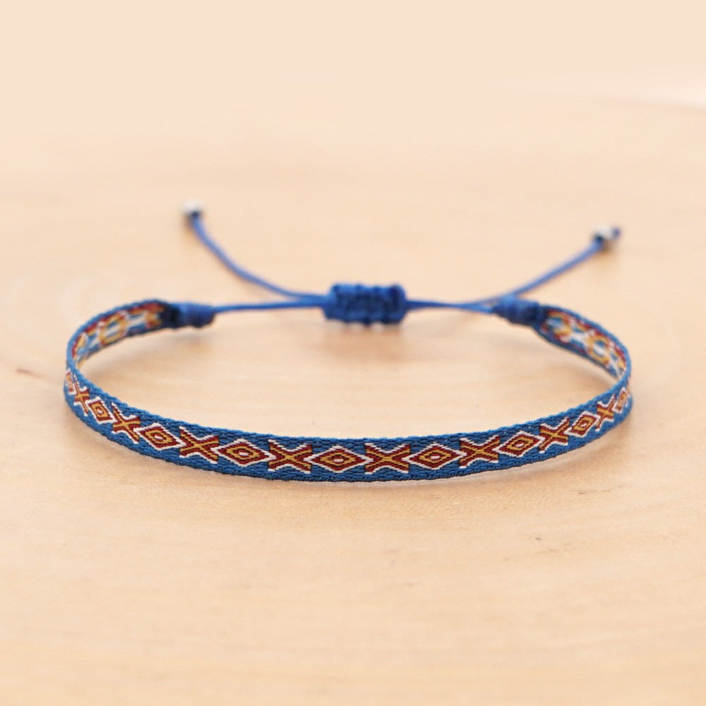Wholesale Ethnic Style Webbing Lucky Stacking Bracelets Miyuki ACC-BT-Qiqi020
