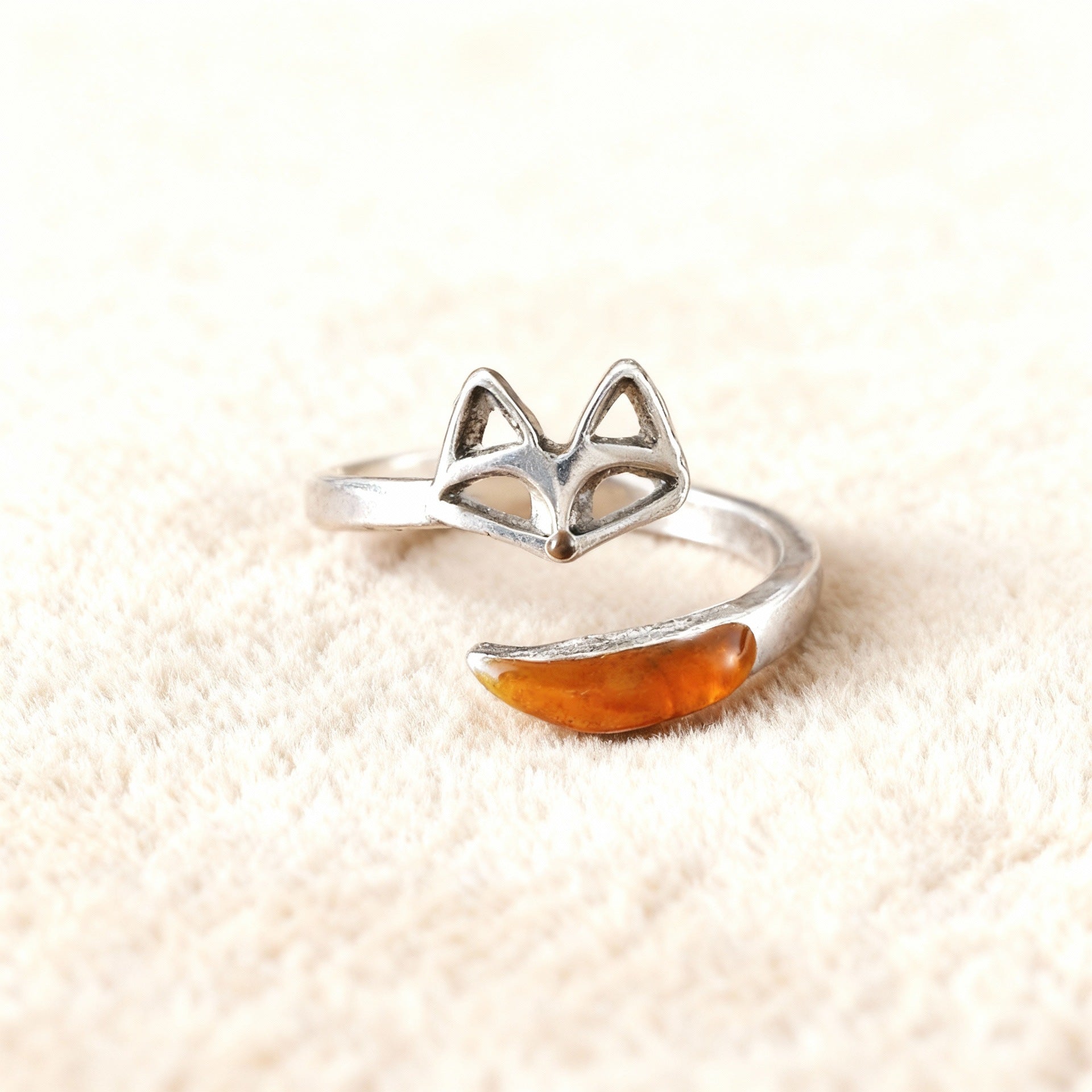 Wholesale  minimalist rabbit open ring