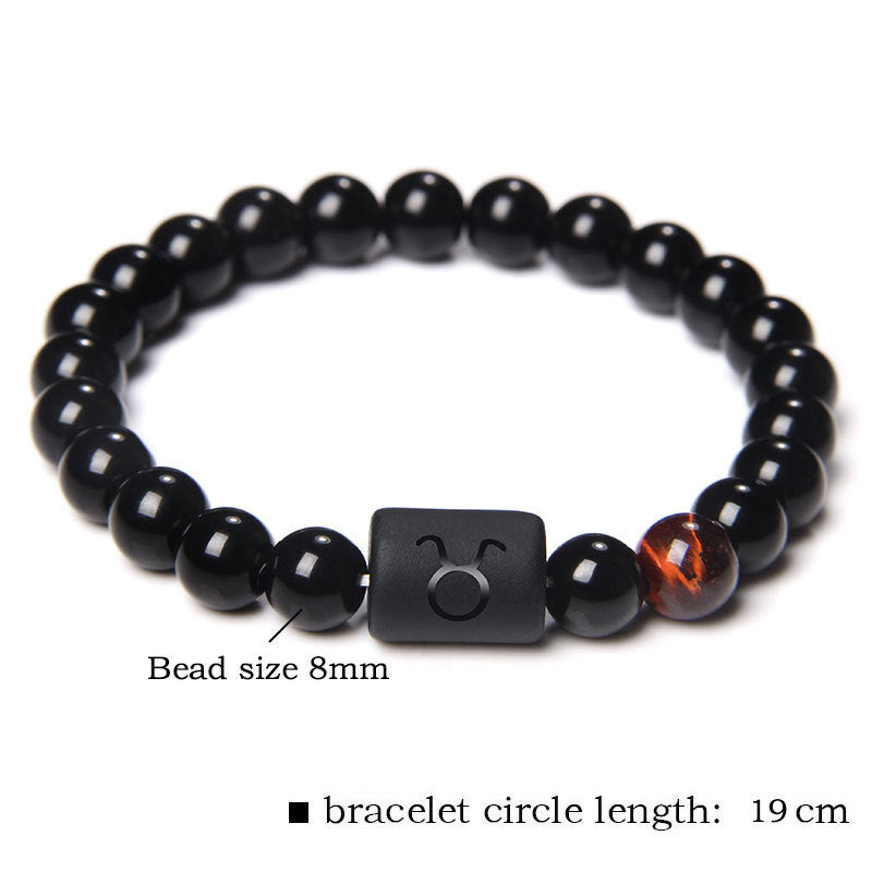 Wholesale Twelve Zodiac Signs Stone Beads Bracelet ACC-BT-Ruiz002